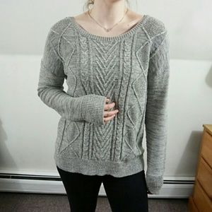 Mossimo Light Gray Knit Sweater